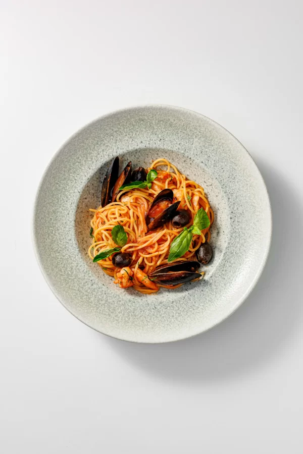 Спагетти с морепродуктами